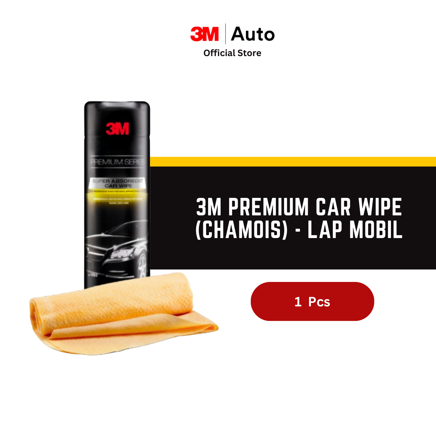 3M Premium Car Wipe Chamois - Lap mobil Giá 68,200 Đồng*Miễn phí vận chuyển