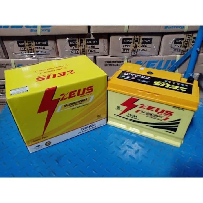 Aki Mobil Mercedes Jeep Boxer CAl 84 / 58024 Zeus Battery 12v / 80Ah Harga 1,500,000 rupiah*Gratis Ongkir