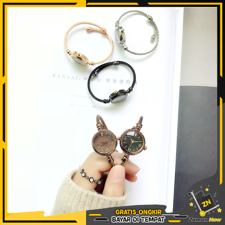 	 Zaman Now Jam Tangan Wanita / Jam Tangan Gelang / Jam Gelang Fashion Korea / Fashion Wanita 	