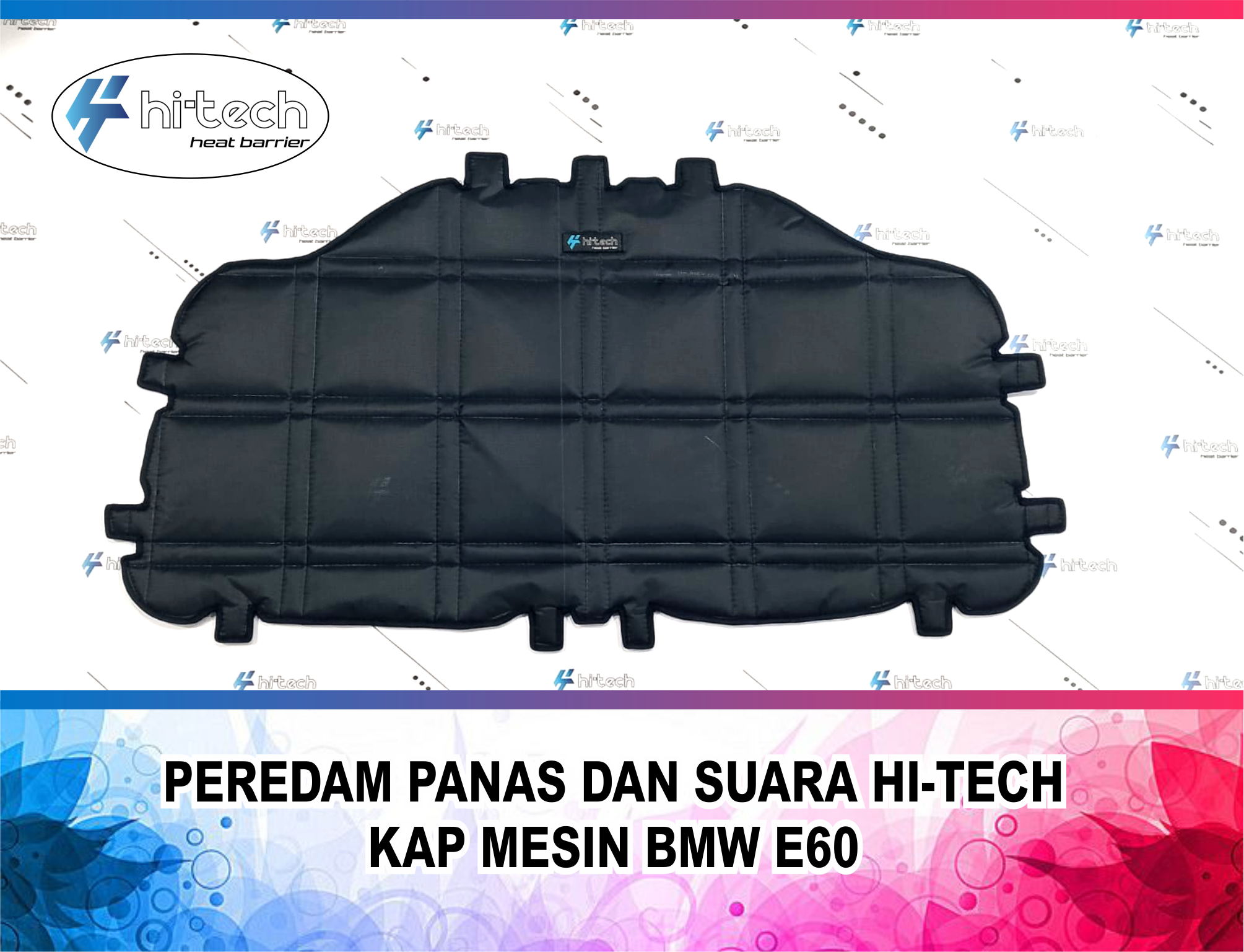 Isolasi Panas dan Suara Kap Mesin Hi-Tech Plug and Play untuk BMW E60 - Warna Hitam Harga 530,000 rupiah*Gratis Ongkir