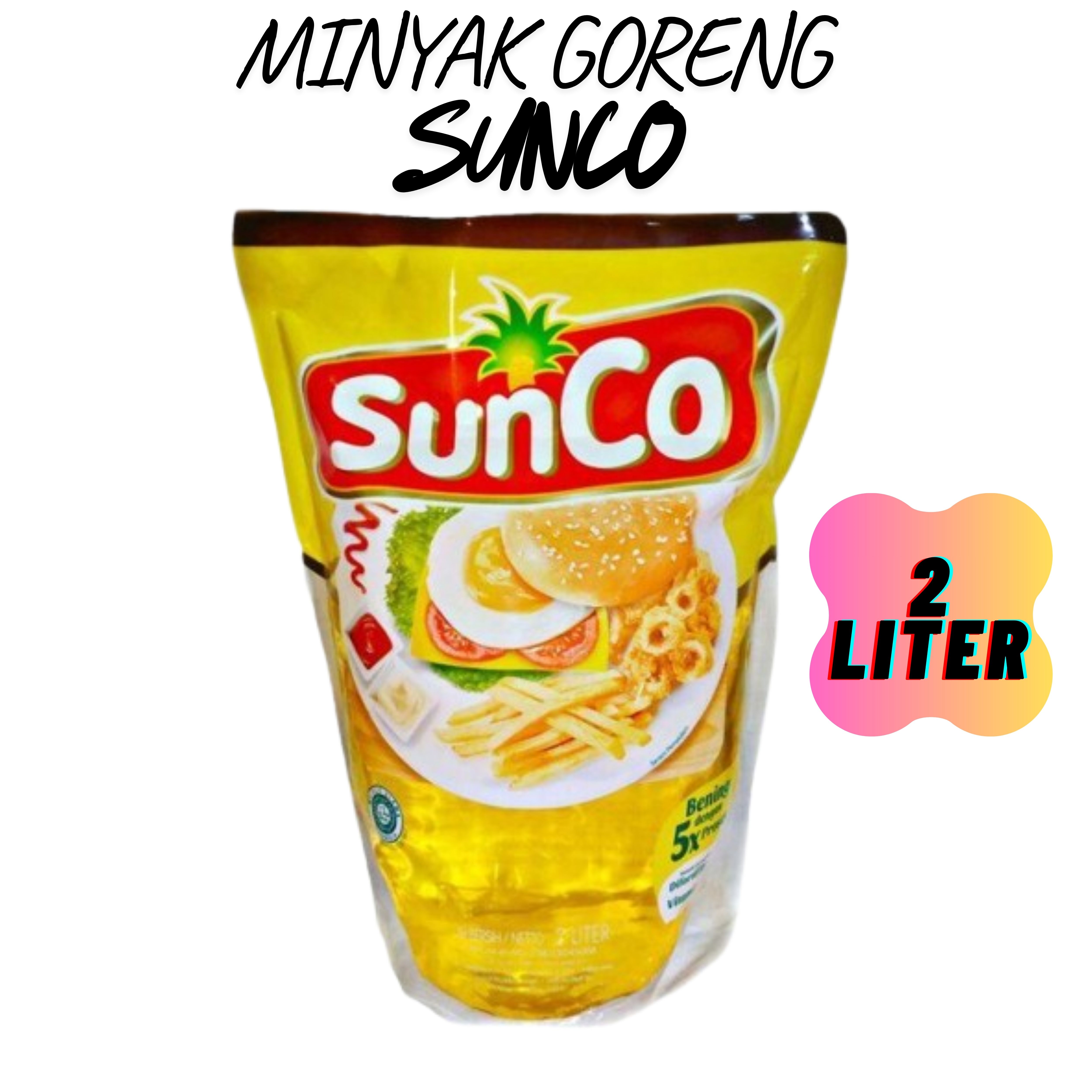 2 Liter Sunco Cooking Oil Refill Pack 2000ml Harga 166,000 rupiah*Gratis Ongkir