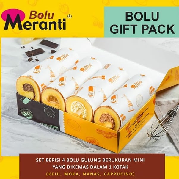 BOLU MERANTI hadiah PACK 4 IN 1 bolu