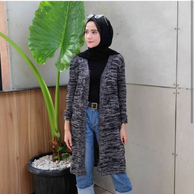 LONG CARDY TWIST RAJUT - cardigan long 