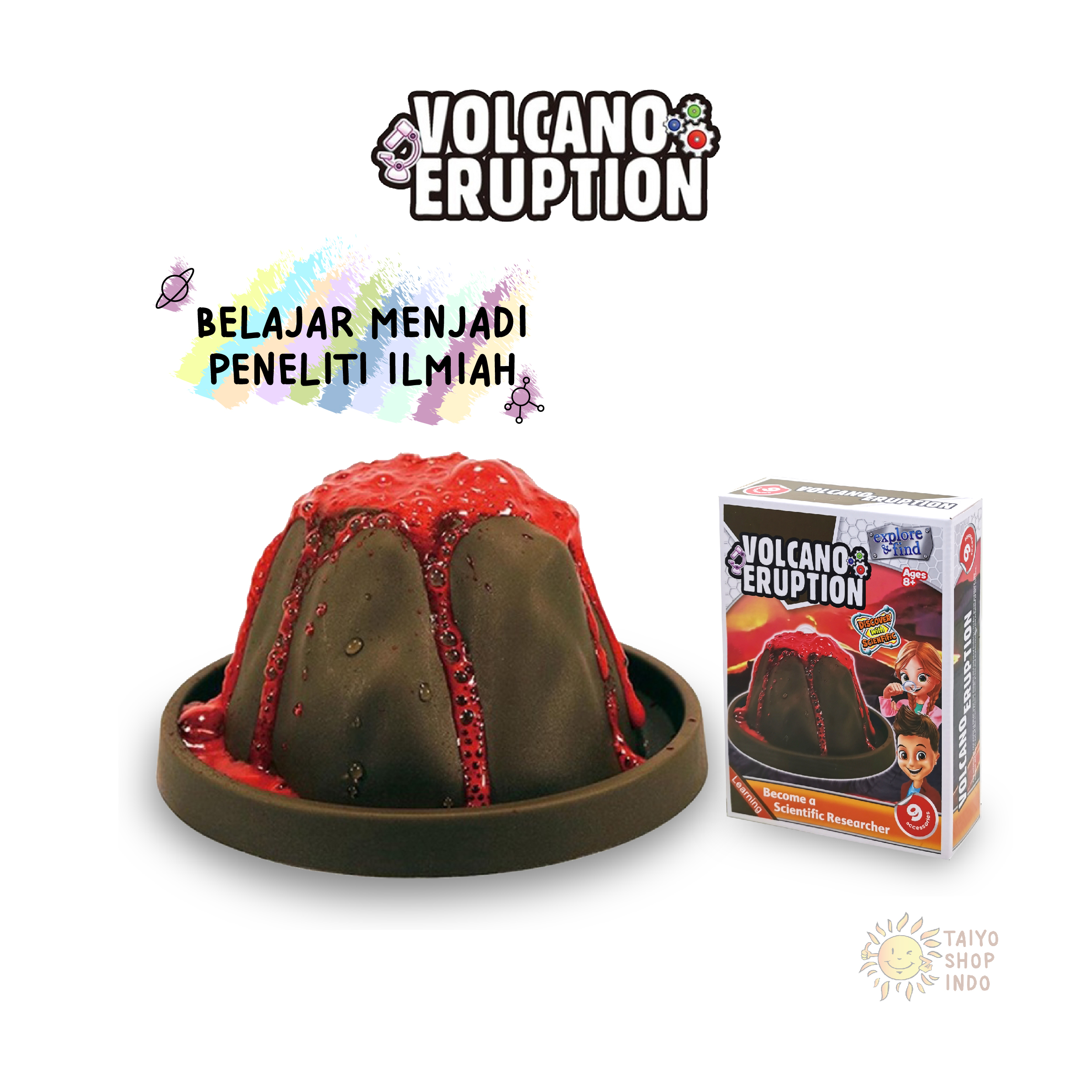 TAIYO Mainan Anak Volcano Eruption Edukasi Sains Science Eksperimen