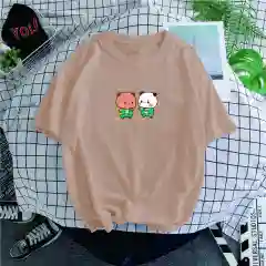 Baju Kaos Korean Bubu Dudu SQUID GAME Couple Wanita/Pria | Aatasan Lucu Pasangan | Baju Couple Murah | Kaoremium | Sticker Bubu Dudu Couple | Baju pasangan korea oversize | Lilac Putih Hitam Sage Green Maroon Navy Kuning Cokelat XL XXLs Katun P