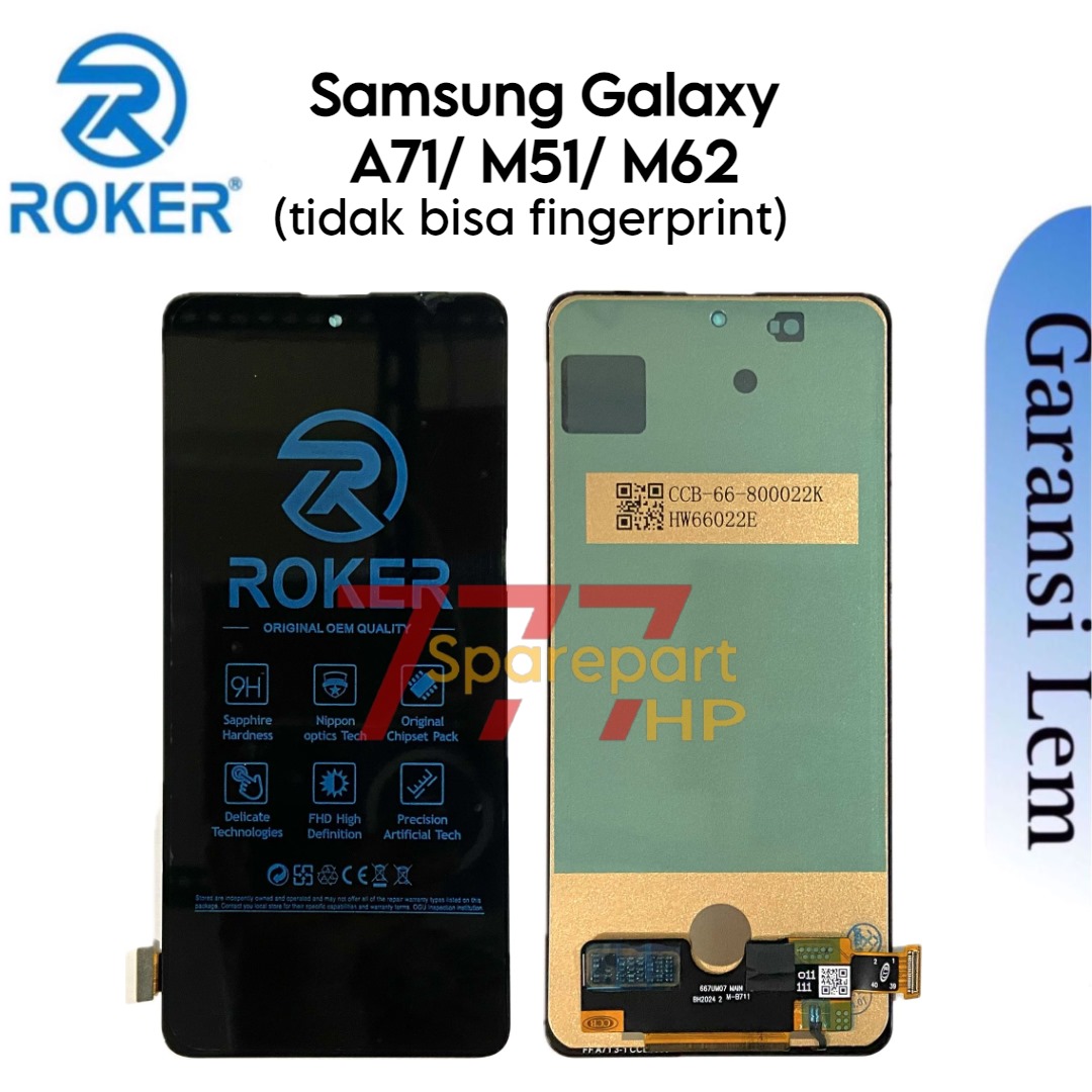 LCD Touchscreen Fullset Samsung Galaxy A71 4G M51 M62 A715
