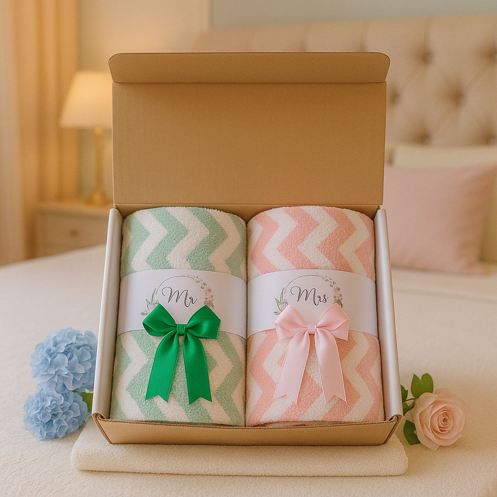 Hampers pernikahan Microfiber Towel Couple Adult 70X140