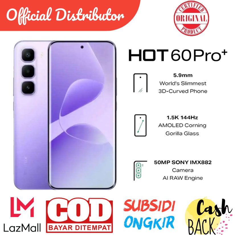 Infinix Hot 60 Pro Plus 8/256 Vs 8/128 Gb - Amoled Corning Girlla Glass - 50 Mp Sony Imx882 Harga  2,224,530 Ringgit*Penghantaran Percuma