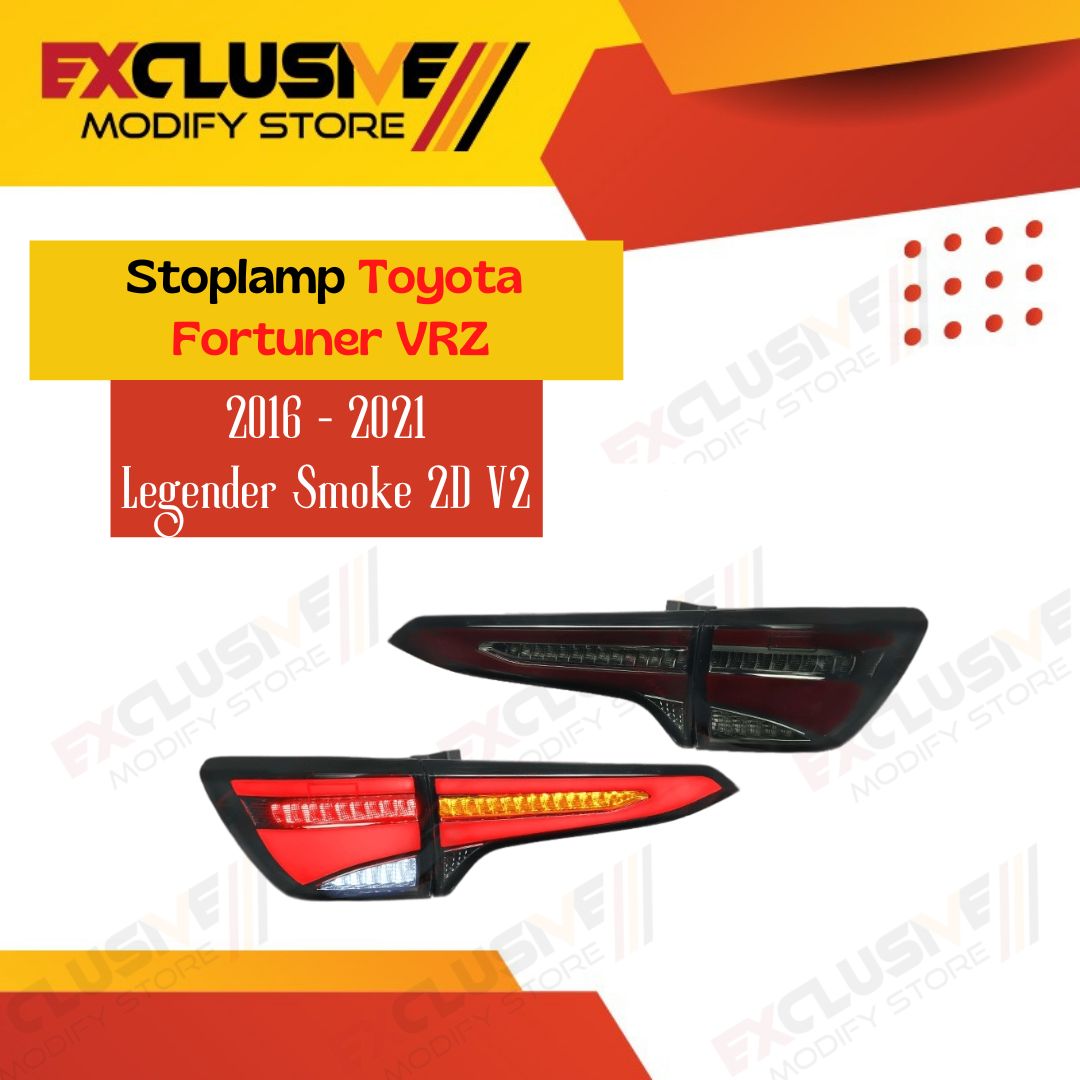 Stoplamp/taillight Toyota Fortuner vrz SRZ solider 3D 2016-2022-red smoke Harga 3,000,000 rupiah*Gratis Ongkir