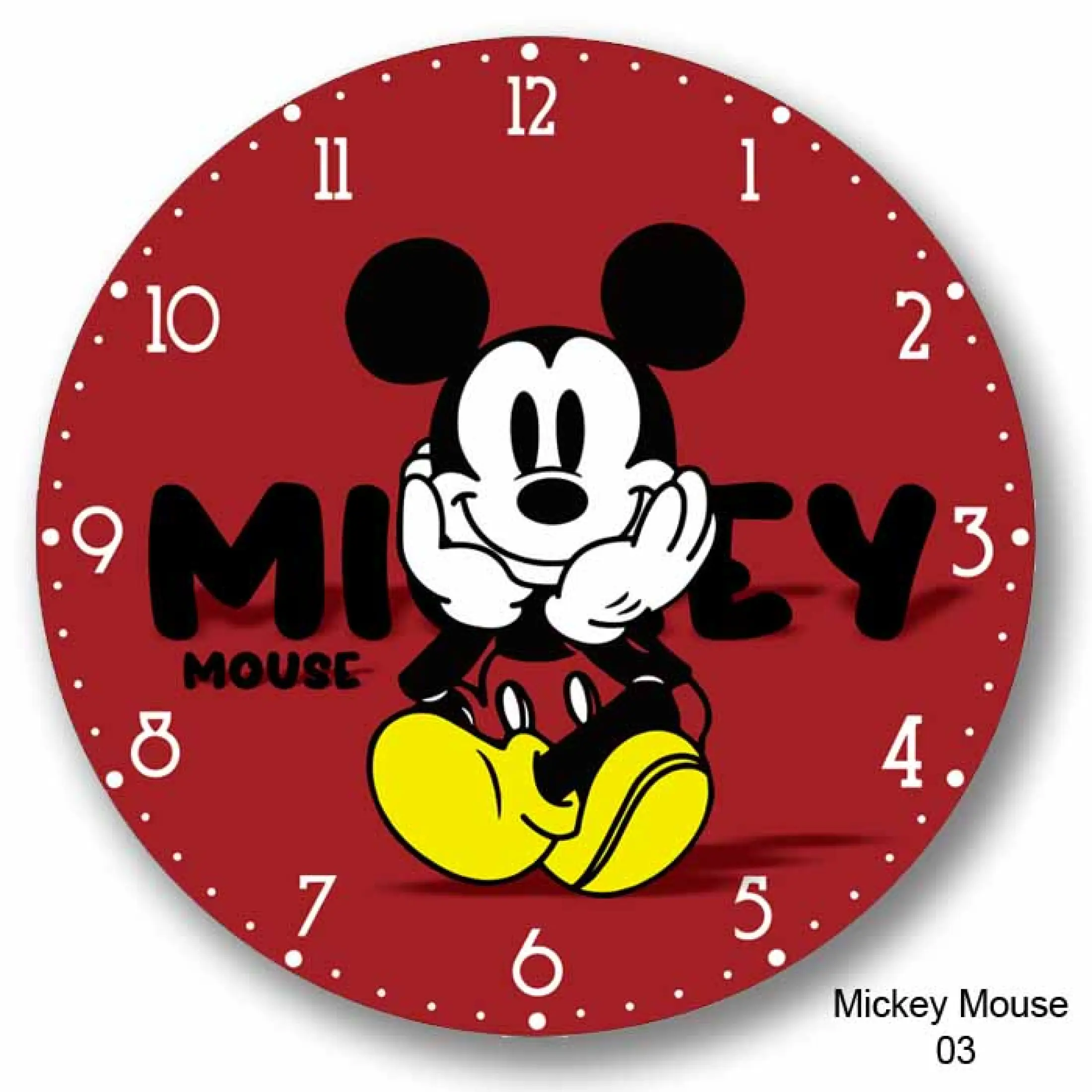 Jam Dinding Kayu Mickey Mouse Minne Mouse Kartun Lucu Mesin Sweep Silent Tanpa Suara Lazada Indonesia