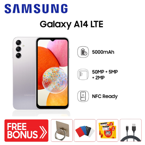 Samsung Galaxy A14 LTE 6/128GB - Black Harga 1,600,000 rupiah*Gratis Ongkir