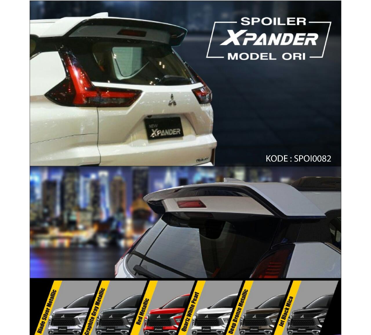 Mitsubishi Xpander original spoiler Harga 599,900 rupiah*Gratis Ongkir