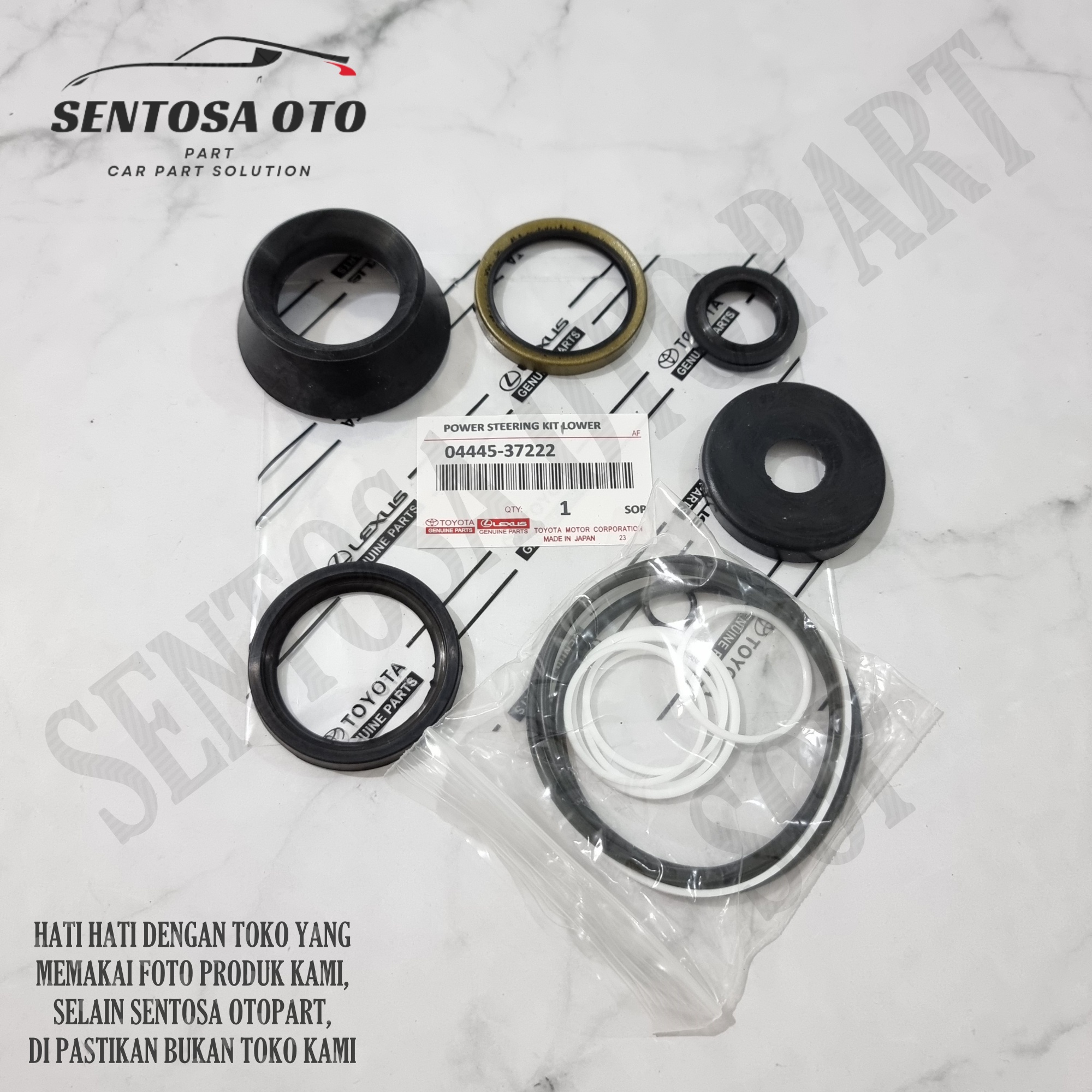 Seal Kit Rack Power Steering Low Sil Kit Bawah HT130 HT125 Hino Dutro 04445-37222 Harga 160,000 rupiah*Gratis Ongkir