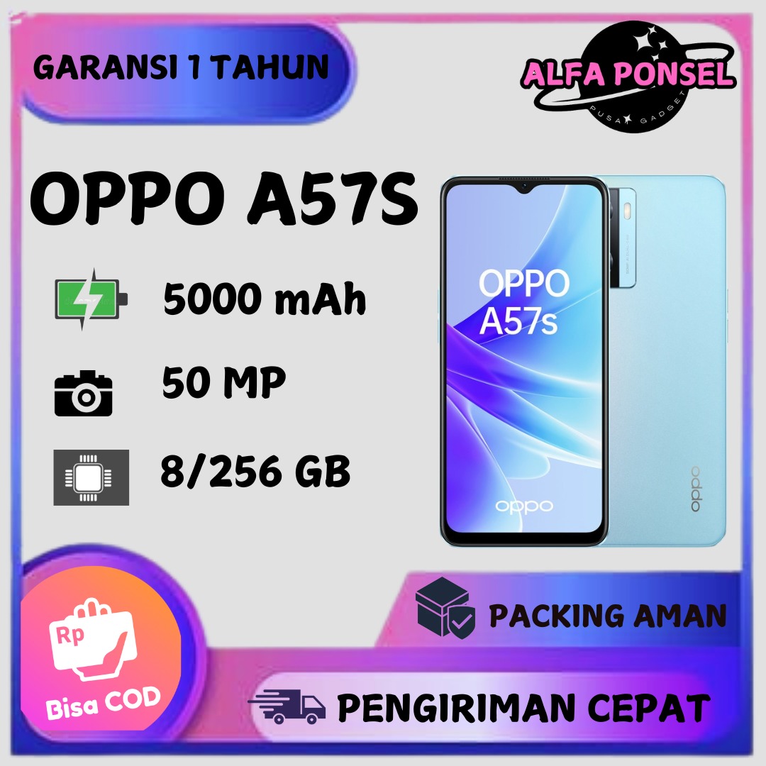 Hp 0Ppo A57S Ram 8/256Gb Super Vooc Battery 5000 Mah New Fullset Sealed | 12 Months Warranty Harga  1,288,000 Ringgit*Penghantaran Percuma