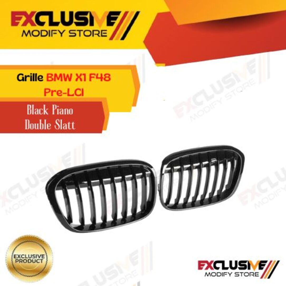 Grille BMW X1 F48 pre-lci black piano double Slatt Harga 1,500,000 rupiah*Gratis Ongkir