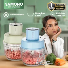 SAMONO Food Chopper Multifungsi Food Processor 2.5 Liter Daya Kuat Penggiling Daging Penghalus Makanan Garansi 1 Tahun SW-CG350