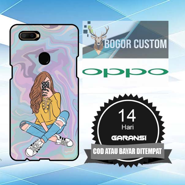 Juragan custom Fashion Printing Case Handphone Oppo a7 - 10