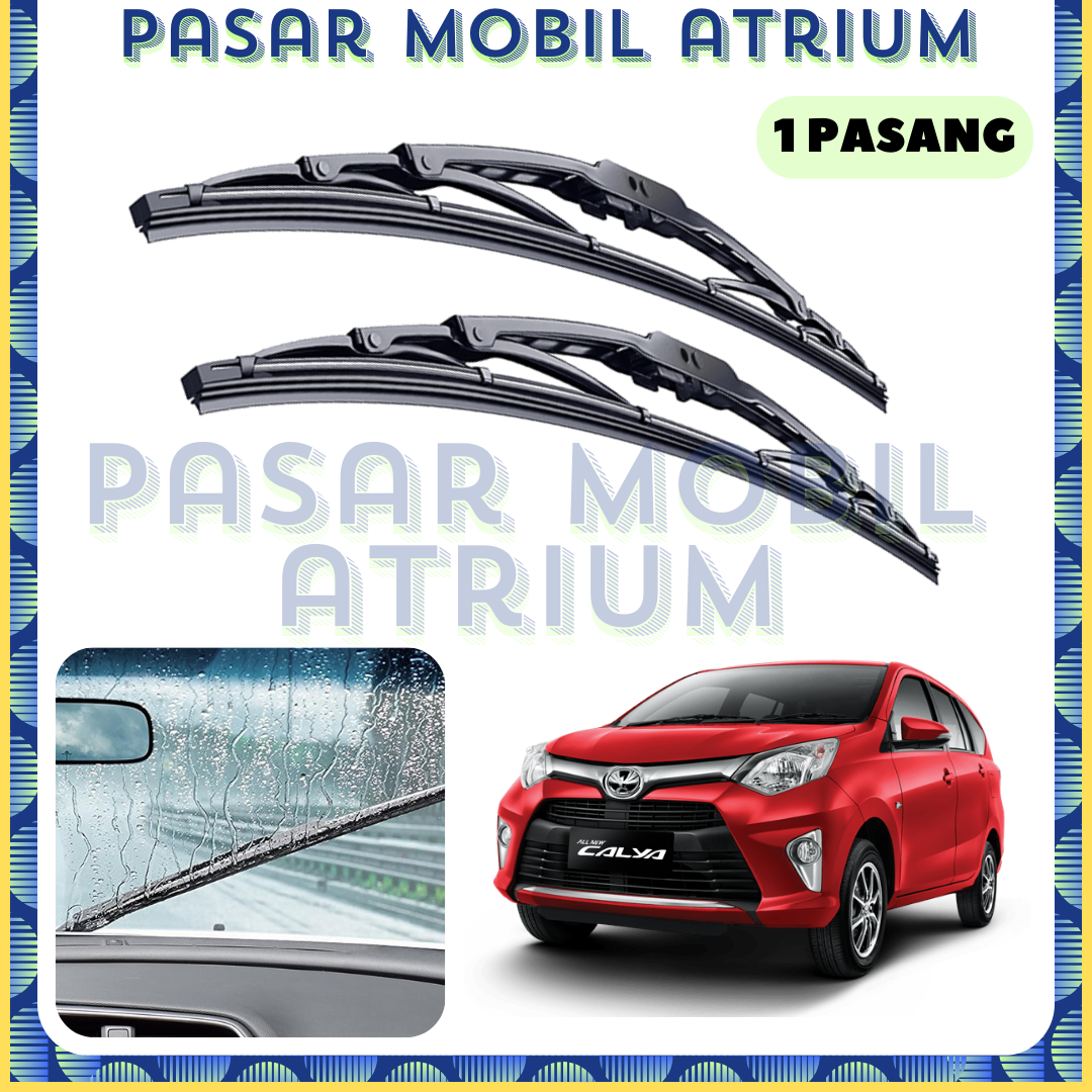 PMA - Wiper Mobil Calya Sigra Gagang Besi Stainless Steel / Wiper Mobil Toyota Calya Sigra 1 Pasang Harga  39,500 Ringgit*Penghantaran Percuma