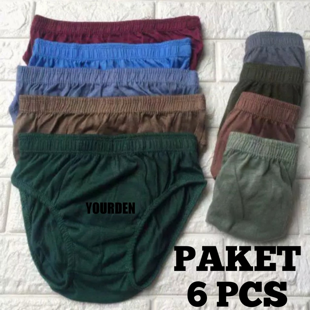 CD Celana Dalam Pria Laki-Laki Dewasa ( 6 PCS ) / Size M-L-XL-XXL / Real Picture / Good Quality Harga 15,000 rupiah*Gratis Ongkir