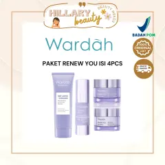 WARDAH RENEW YOU SET ISI 4PCS | Face Wash Foam Serum Day Night Cream | Perawatan Anti Aging yang dapat membantu mengurangi kerutan serta garis halus pada wajah