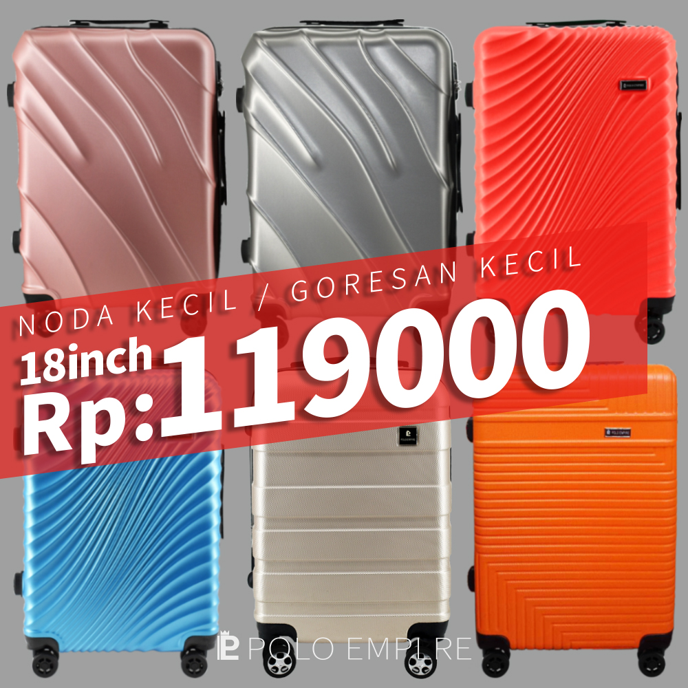 Izin harga terendah, sedikit cacat tidak mempengaruhi penggunaan harga terendah di jaringan, koper 18inch Polo Empire - Merek Polo Empire Harga 119,000 rupiah*Gratis Ongkir