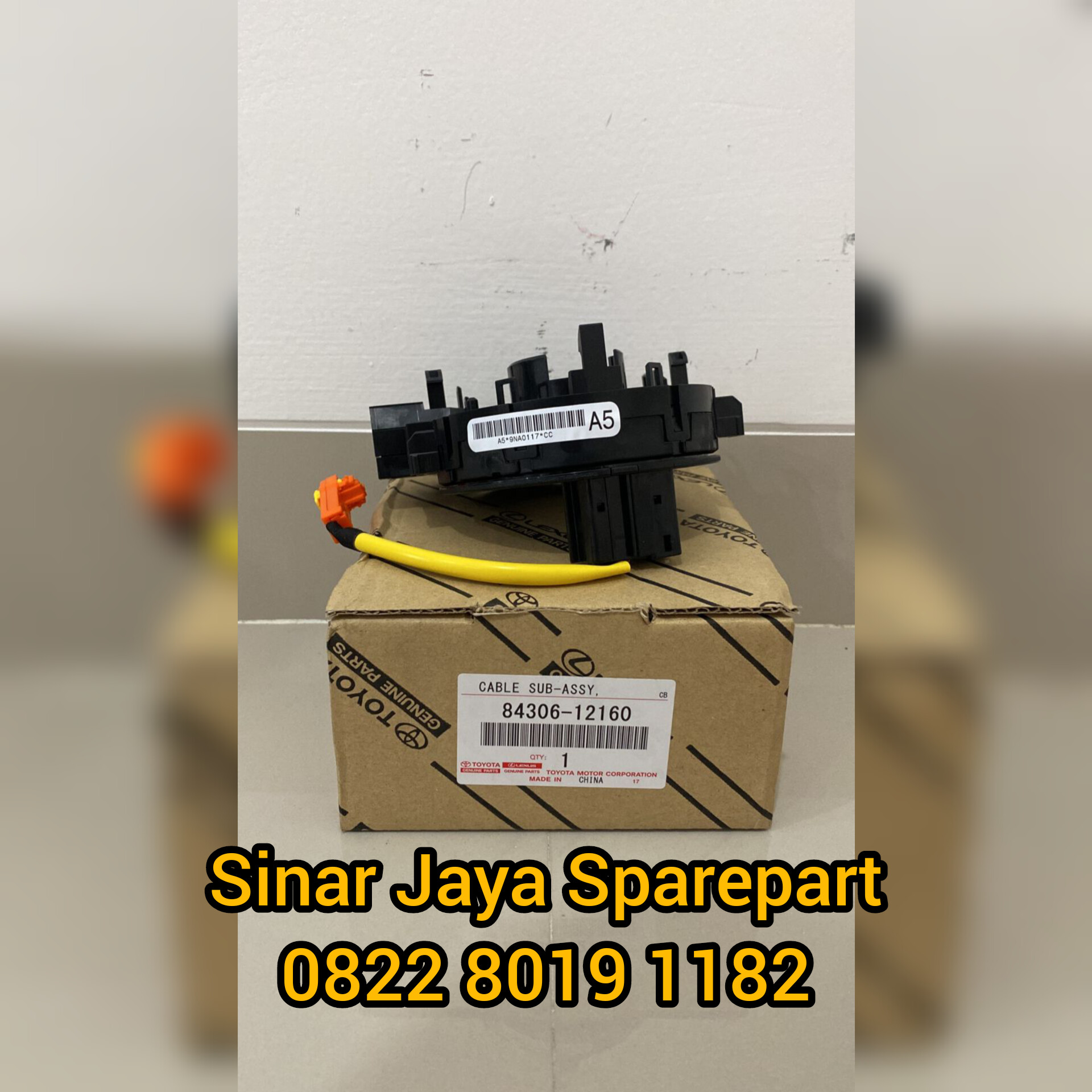 Kabel Spiral Klakson Hiace Commuter 2014-2018 Original 84306-12160 Harga 2,650,000 rupiah*Gratis Ongkir