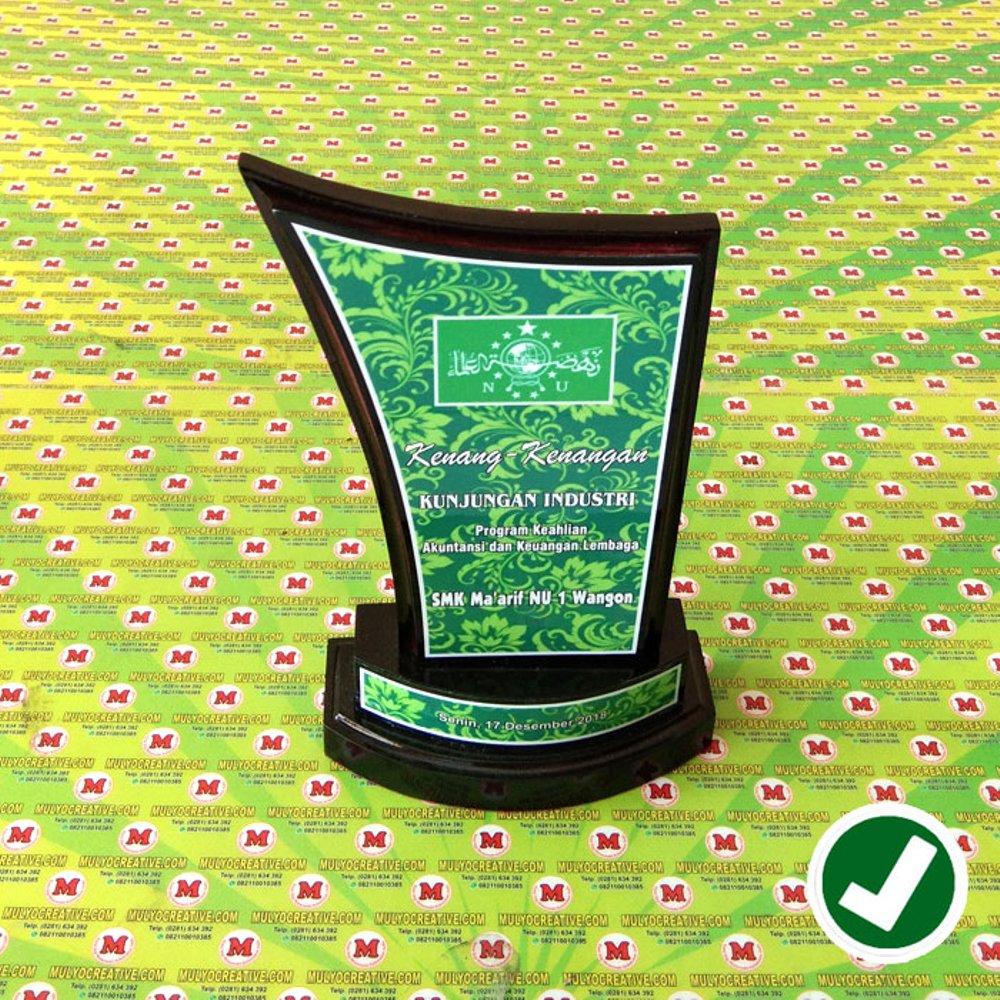 Plakat Kayu - Plakat Kayu Model Layar Desain Custom 2 Muka