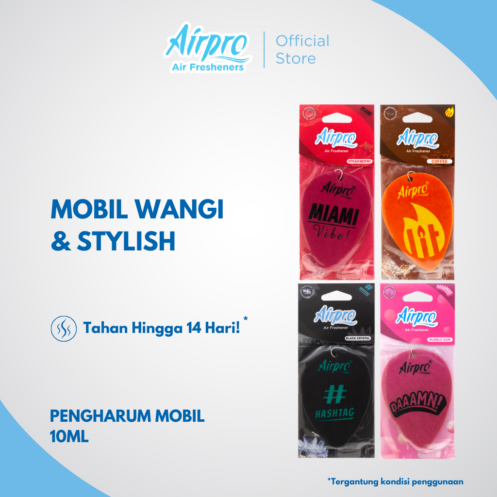 Airpro Paper Series Pengharum Mobil Gantung / Parfum Mobil Gantung Harga 14,985 Ringgit*Penghantaran Percuma