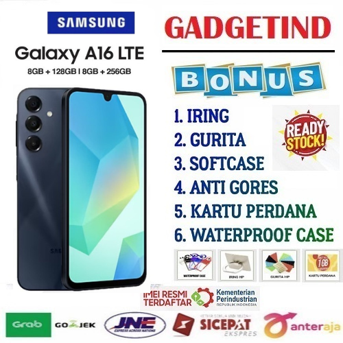 Sale Samsung Galaxy A16 Lte 8/256Gb - Technology: Super Amoled + 90Hz Refresh Rate Performance - Processor: Helio G99 Harga 2,018,720 rupiah*Gratis Ongkir