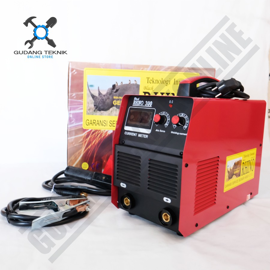 (RHINO 300A 1PH) MESIN LAS LISTRIK RHINO 300A 1PHASE - TRAVO LAS INVERTER RHINO 300 A 1PH Harga 2,789,400 rupiah*Gratis Ongkir