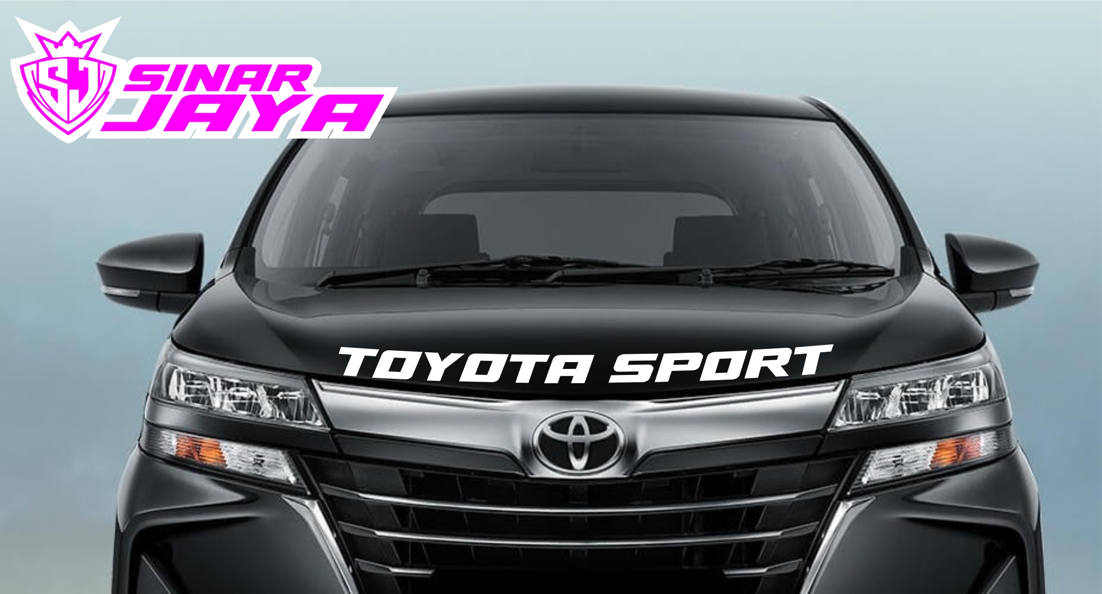 stiker cuting toyota sport stiker variasi kap depan tutup mesin mobil Harga  30,000 Ringgit*Penghantaran Percuma