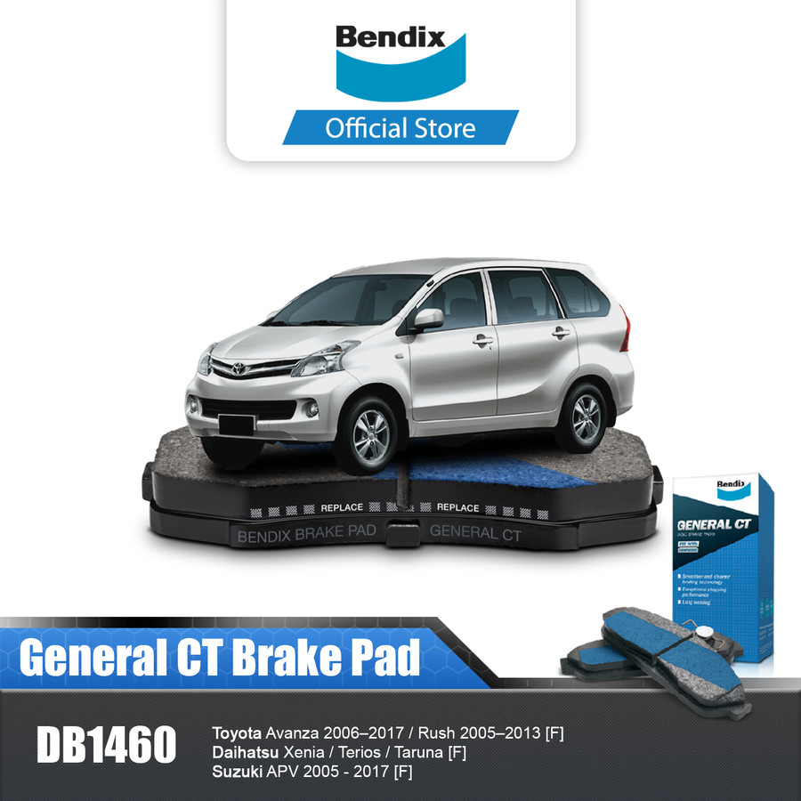 Bendix Kampas Rem Brake Pad Mobil Toyota Avanza 2005-2020 DB1460GCT Harga 386,100 Ringgit*Penghantaran Percuma