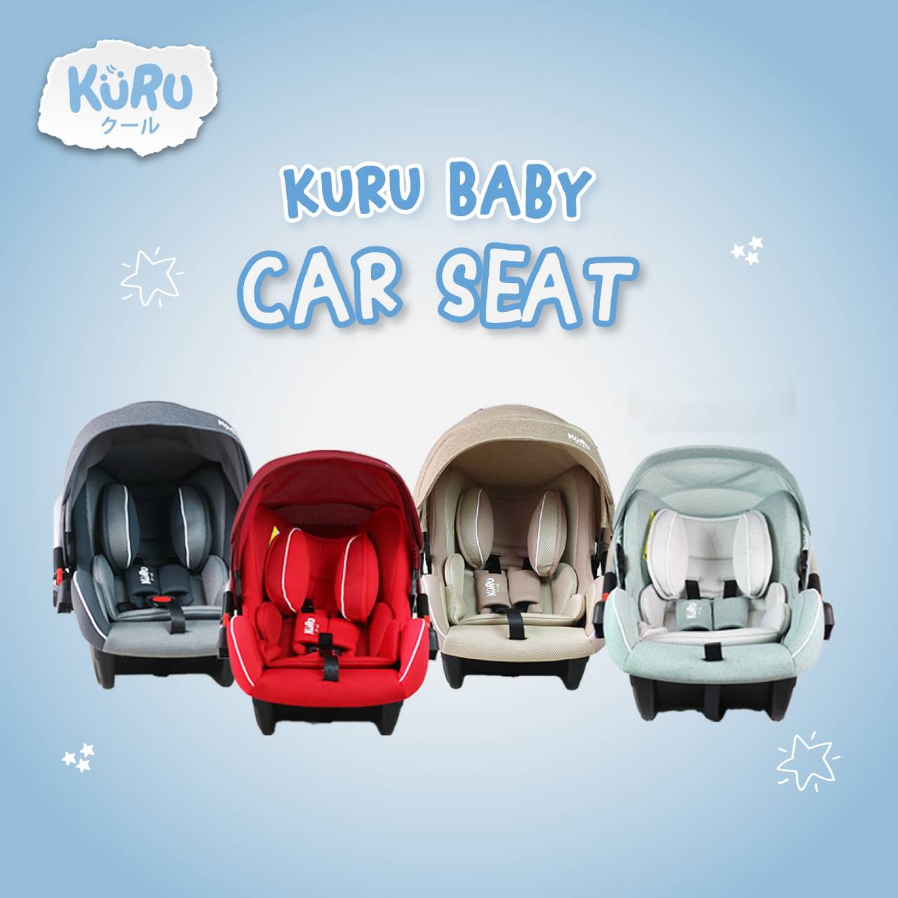 KURU Basic Baby Car Seat | Kursi Mobil Anak Bayi Harga 590,000 rupiah*Gratis Ongkir