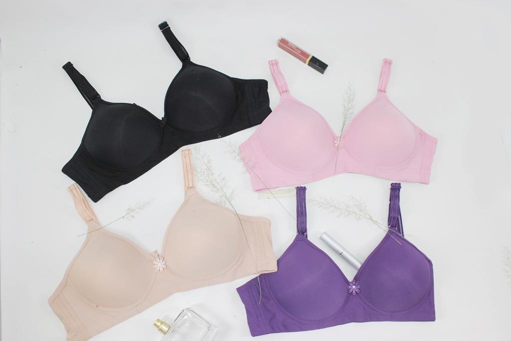 Bra 555 Size 36 42 Wanita Dengan Model Polos Terbaru Busah Tipis Dan Halus Lazada Indonesia