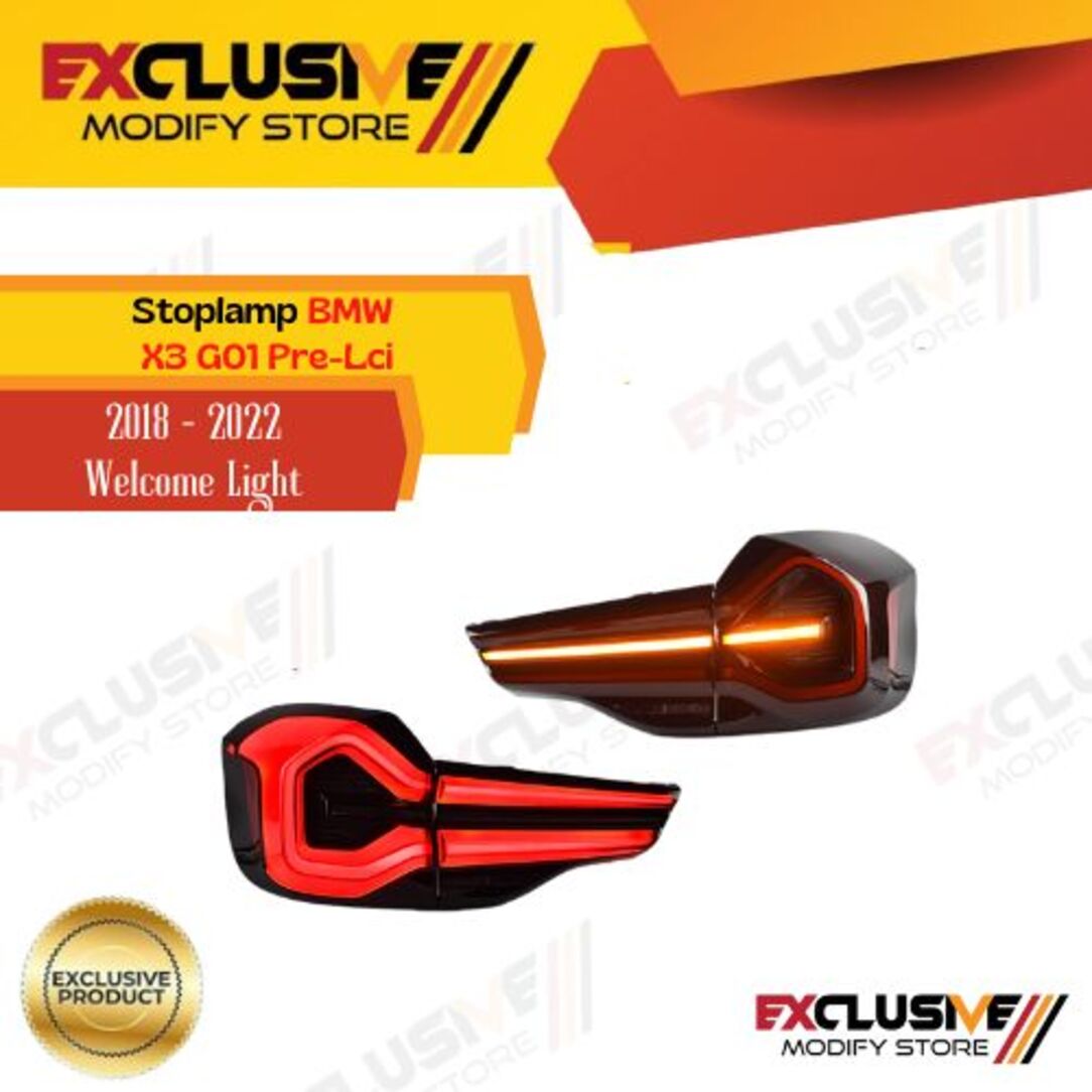 STOPLAMP BMW X3 G01 Pre-LCi 2018 - 2021 Aftermarket Welcome Light Harga 15,850,000 rupiah*Gratis Ongkir