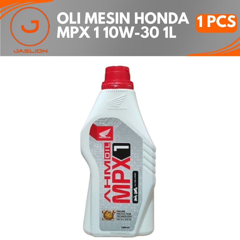 Honda MPX 1 10W-30 1L engine oil for all sports motorcycle types Harga 86,000 rupiah*Gratis Ongkir