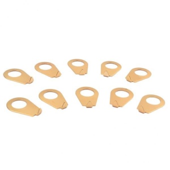 Gambar BolehDeals 10 PCS Guitar Knobs Pointer Plate Knob PositionIndicator gold   intl