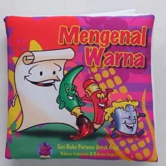 Gambar Buku Kainku Buku Bantal Kain Softbook Bayi Baby Mengenal Warna  Washable