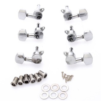 Gambar DHS 6pcs 3R3L Electric Guitar locking Tuners Pegs Machine HeadsChrome for Fender re (Intl)