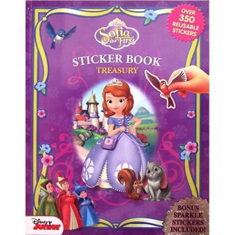 Gambar Disney Sticker Book Treasury Sofia The First with Over 350 Reusable Sticker