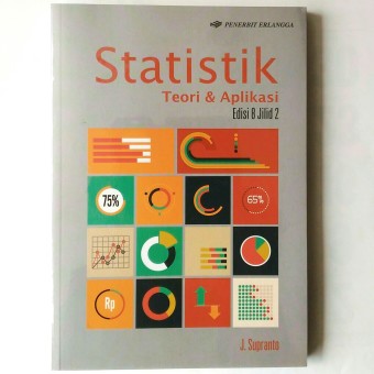 Gambar Erlangga Buku   Statistik Teori dan Aplikasi Ed.8 Jl. 2 J. Supranto