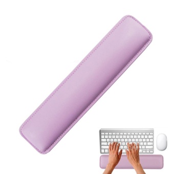 Gambar foonovom Pink Luxury PC Laptop PU Leather Wrist Rest With MeomeryFoam For Standard Keyboards   intl