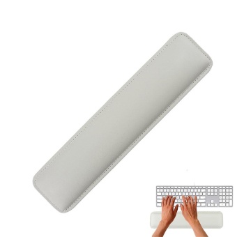 Gambar hazyasm White Luxury PC Laptop PU Leather Wrist Rest With MeomeryFoam For Standard Keyboards   intl