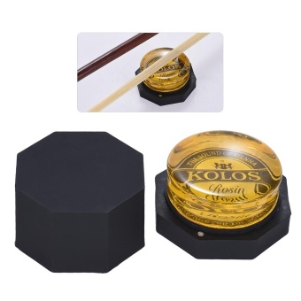 Gambar High Class Low Dust Yellow Rosin Colophony Transparent RoundedUniversal for Bowed String Musical Instrument Violin Viola CelloErhu ^   intl