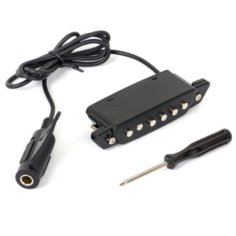 Gambar Kmise Acoustic Guitar Soundhole Pickup Passive with Power JackParts SH 85 Black   intl