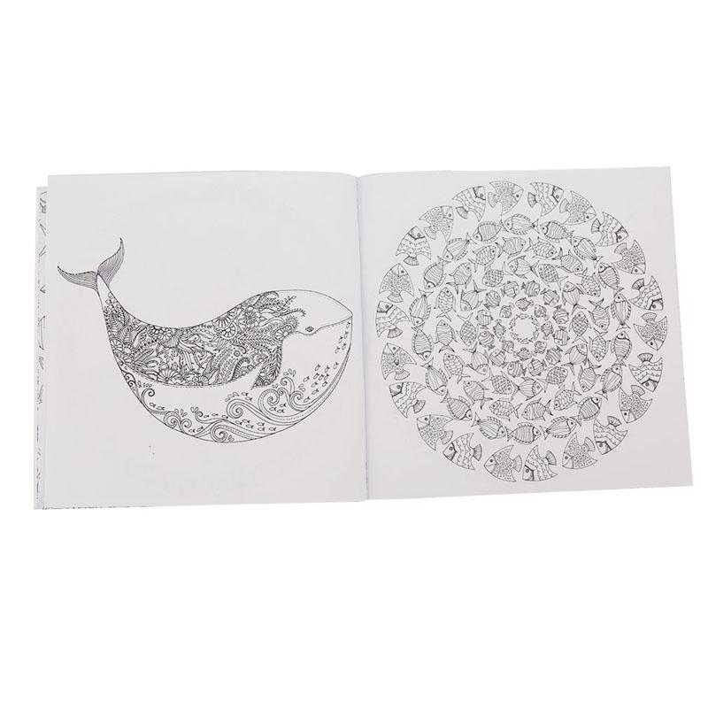 LALANG Secret Garden Lost Ocean Painting Coloring Book EnglishEdition 24 Pages