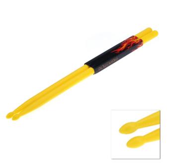 Gambar leegoal Lightweight Nylon Classic 5A Drum Sticks (Yellow,2pcs)   intl