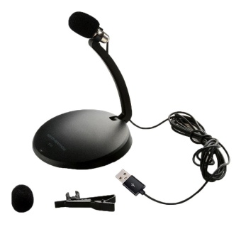 Gambar longmai Professional USB Podcast Studio Microphone for Pc LaptopSkype MSN Recording(Black)   intl