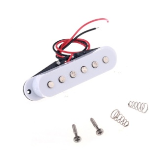 Gambar Musiclily 50mm Single Coil Pickup Neck Pickup for Fender StratElectric Guitar Parts, White Cover   intl