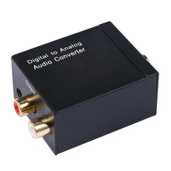 Gambar SOBUY Digital To Analog Audio Converter, Spdif Coaxial Input R L3.5mm Stereo Output (With DC 5V Power Adapter)